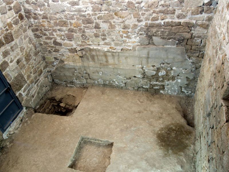 Ziyafet/Şölen Evi'nin ana mekanının içeriden görünümü. (Alman Arkeoloji Enstitüsü – Pergamon Kazısı)