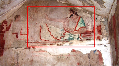 Antalya Elmalı Örenyeri Karaburun Tümülüsü'nden Çalınan 2 Duvar Resmi