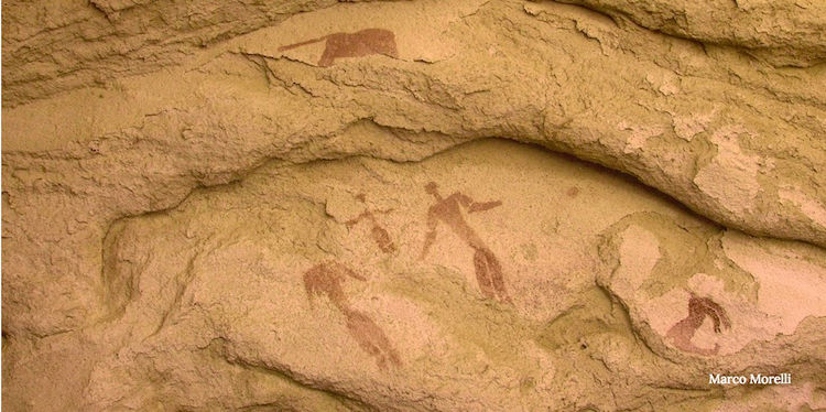 sahra çölü'nde 5000 yıllık doğuş sahnesi bulundu