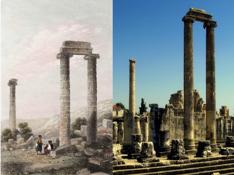 Didim Apollon Tapınağı (Gravür: Lemaître 1862) (Aydın)