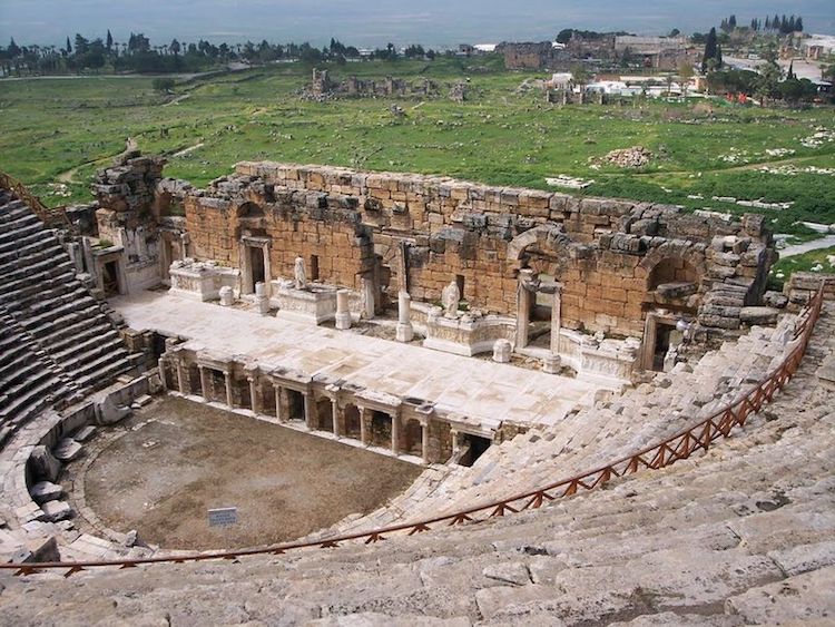 Hierapolis Tiyatrosu (Gravür: T.Allom) (Denizli)