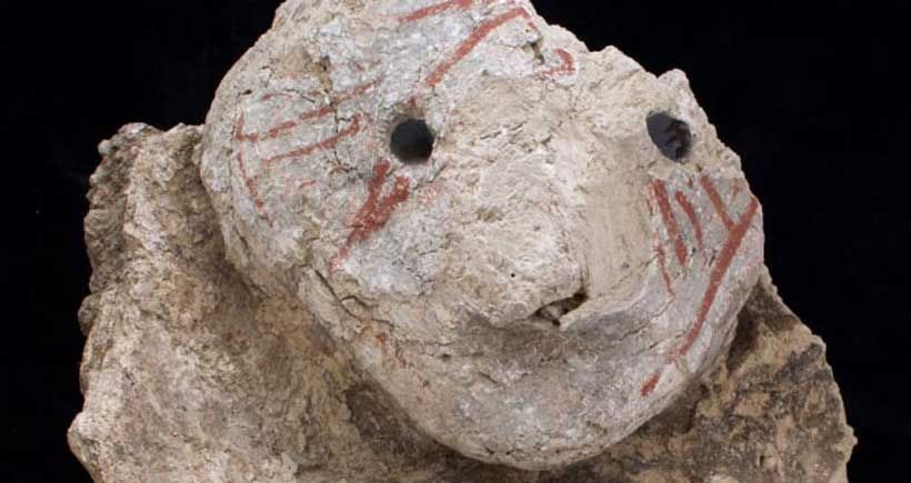 Çatalhöyük’te Obsidyen Gözlü Taştan Yapılmış Baş Bulundu
