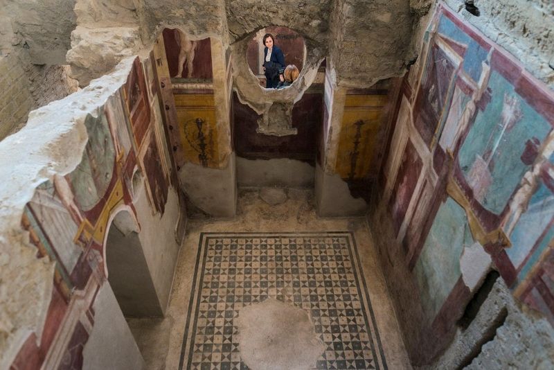 Pompeii'nin yeni restore edilen evlerinden biri. (Pacific Press/Corbis)