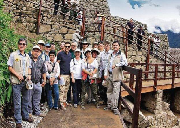 UNESCO ekibi Machu Picchu’da incelemeler gerçekleştirdi. (Fotoğraf: Andina) 