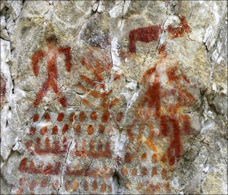 Sibirya'da 4000 Yıllık Şamanik Çizimler Bulundu
