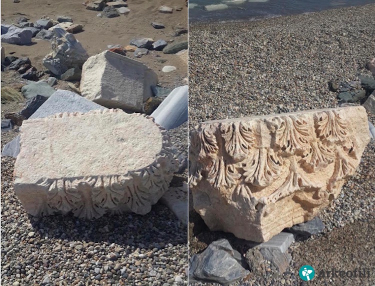 Mersin'de Anamurium Antik Kenti Denize Gömülüyor