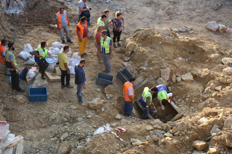 Muğla'daki İnşaat Çalışmalarında Helenistik Dönem Lahiti Bulundu